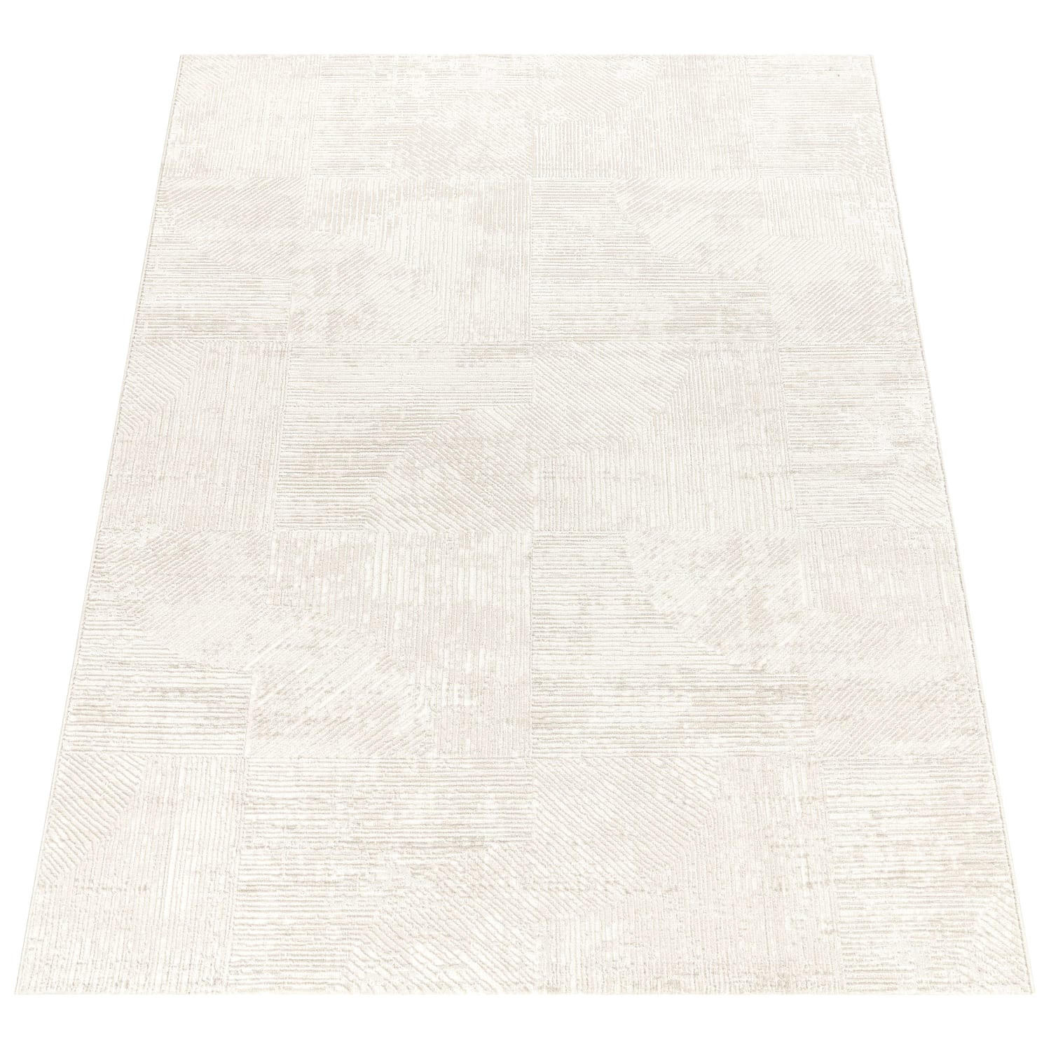 Paco Home Kurzflorteppich Creme 120x170 cm