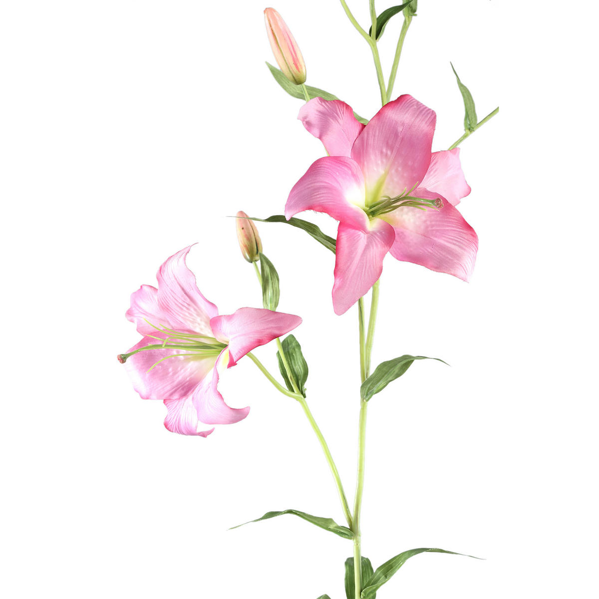 KUNSTBLUME Lily Violett 61/48/132cm - Lila, Textil (132cm) - PTMD Collection