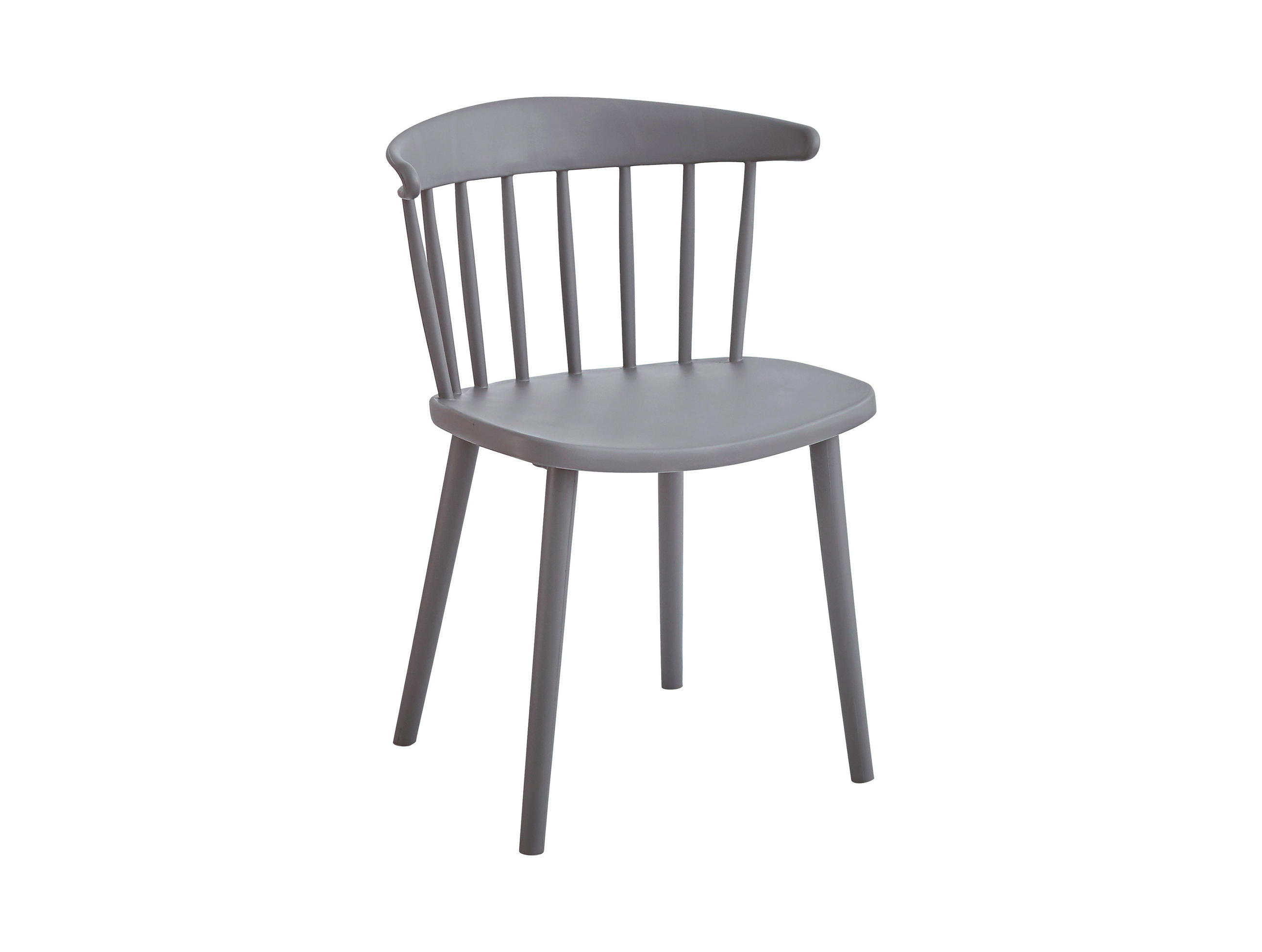 CHAIRS Viejo - Grau - 57/44/75 cm - Grau, Kunststoff (44/75/57cm) - Leitmotiv