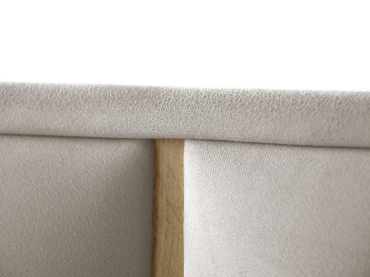 DOPPELBETT Luk I 160/200 cm ohne Matratze, Lattenrost, Bettkasten, schwarz, beige - Beige/Schwarz, Kunststoff (160/200cm) - Margaret Hadas24