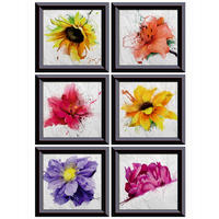WANDTATTOO Blumen 85 x 65 cm - Multicolor, Papier (85/65/65cm) - Sanders & Sanders