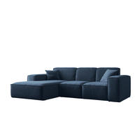 ECKSOFA L-Form Siena Stoff Maloy Marineblau Links - Dunkelblau, Holz (165/266cm) - Kaiser Möbel