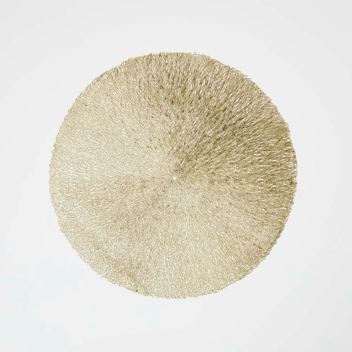 TISCHSET rund im 4er-Set, gold, 38 cm - Goldfarben, Kunststoff (38/38cm) - Homescapes