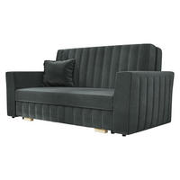 SCHLAFSOFA Viva Glam III - Graphitfarben/Naturfarben, Holz/Kunststoff (160/85/98cm) - MIRJAN24