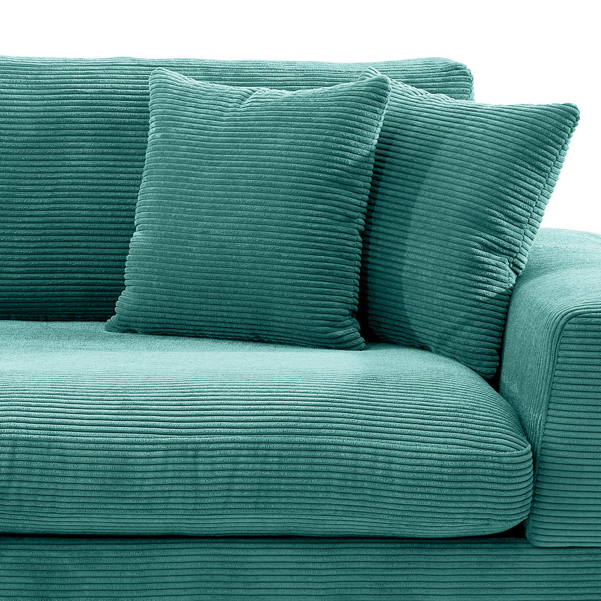 3-SITZER SOFA - Türkis, Textil (243/92/103cm) - home24