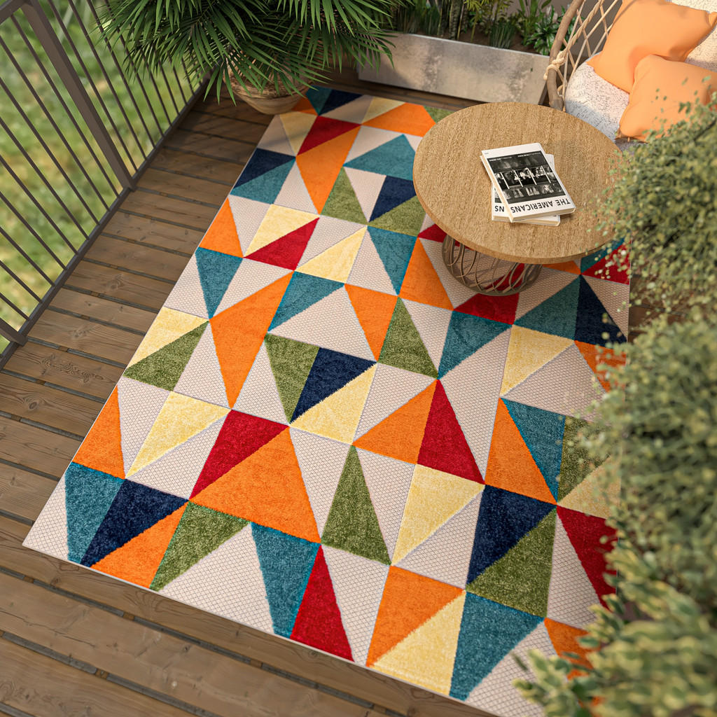 Thumbnail - Mazovia Teppich, Dunkelblau, Textil, Grafikmuster, Rechteckig, 160x230 cm, Oeko-Tex® Standard 100, Teppiche & Böden, Tep...
