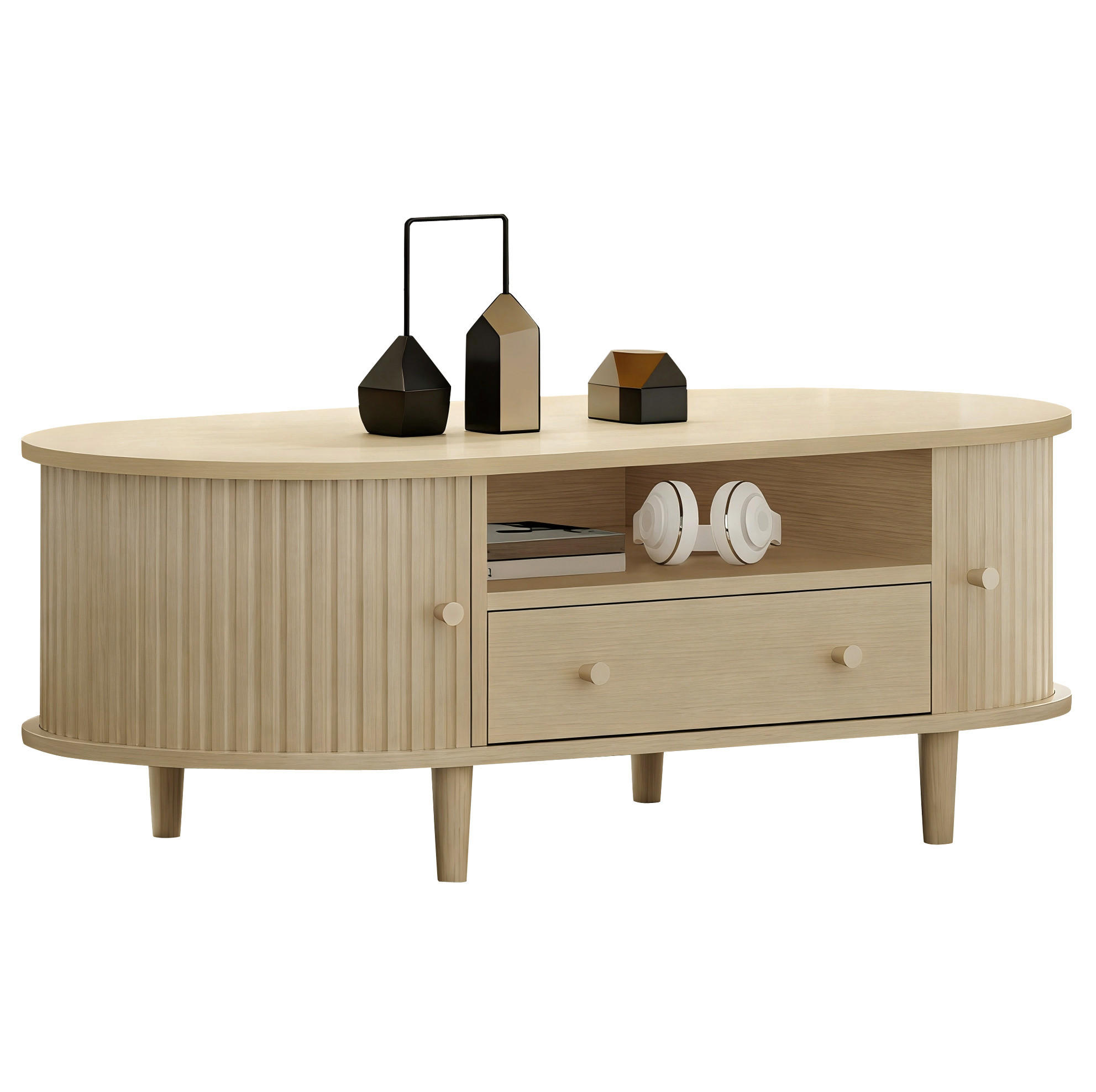 Redom Couchtisch Eiche 50x36x100 cm