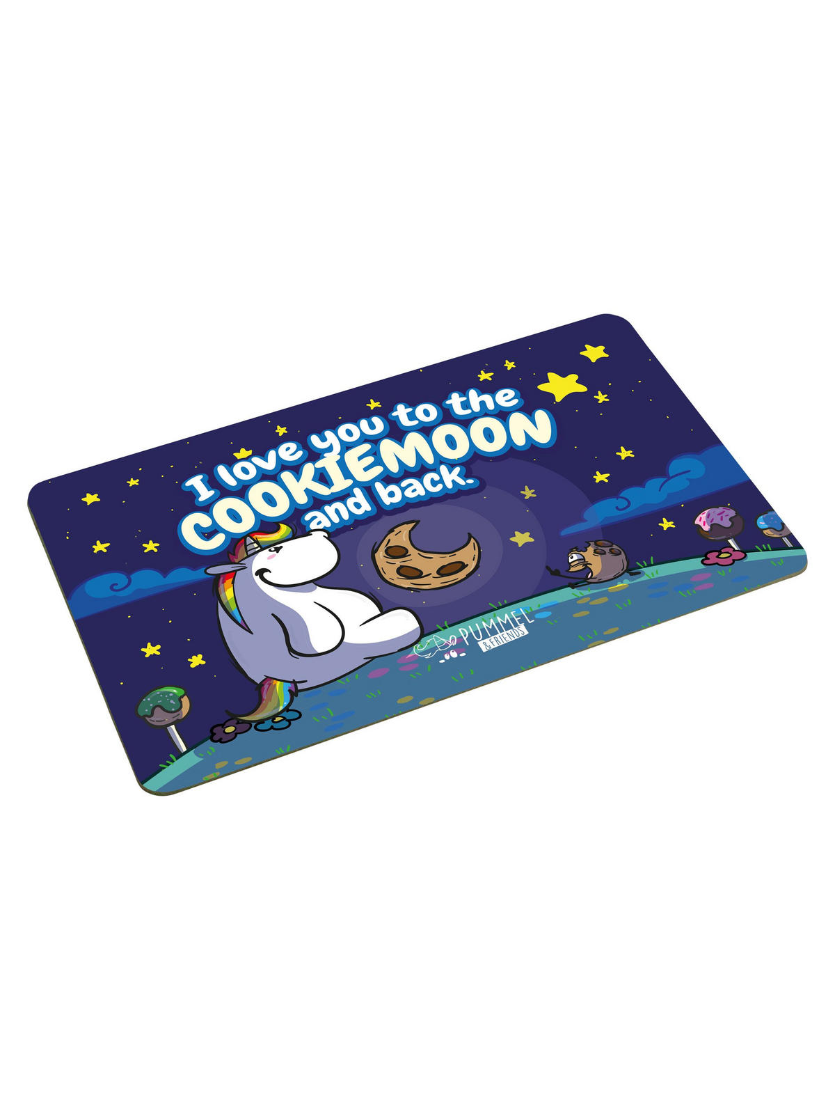 BRETTCHEN Pummeleinhorn Love you to the Cookiemoon Mehrfarbig 14,5 x 23,5 cm - Multicolor, Kunststoff (14.5/23.5cm) - United Labels