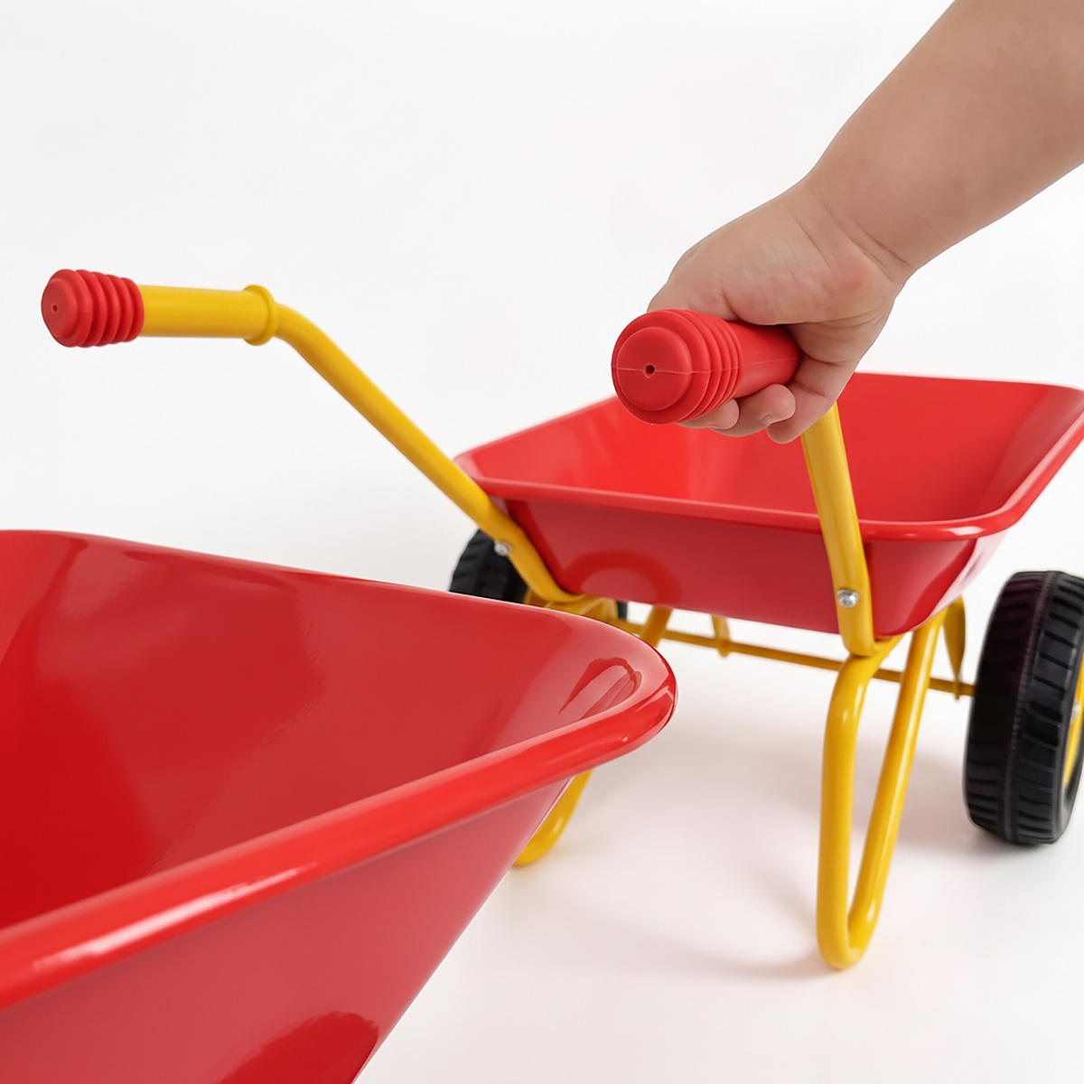 SCHUBKARRE Rot Kinder - Rot, Kunststoff/Metall (74/43/36cm) - Relaxdays