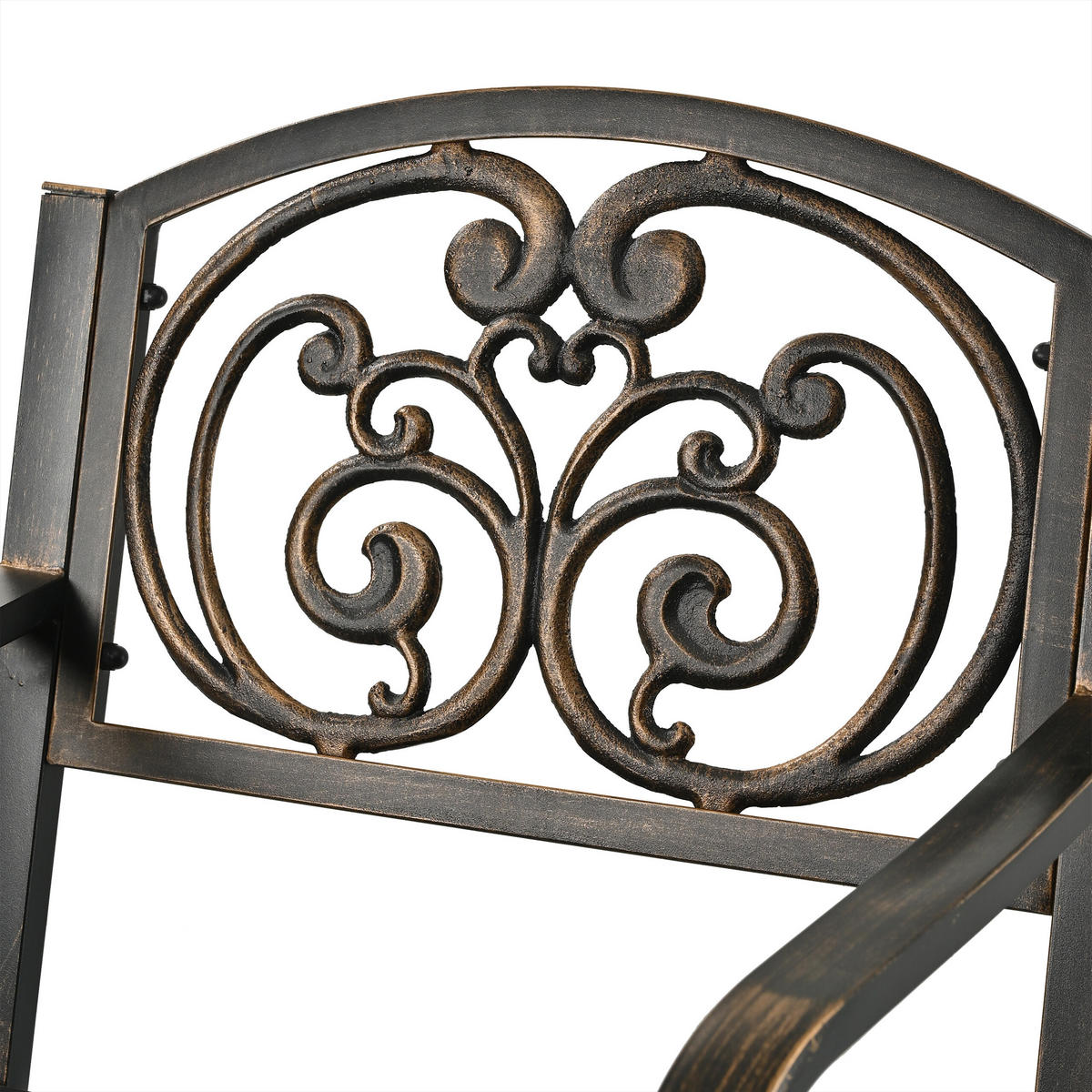 GARTENSTUHL - Schwarz, Metall (60/85.5/56cm) - Relaxdays