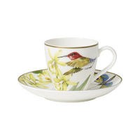 MOKKA- / ESPRESSOTASSE MIT UNTERTASSE Amazonia Anmut bunt 100 ml - Multicolor, Keramik (12/8.2/12cm) - Villeroy & Boch