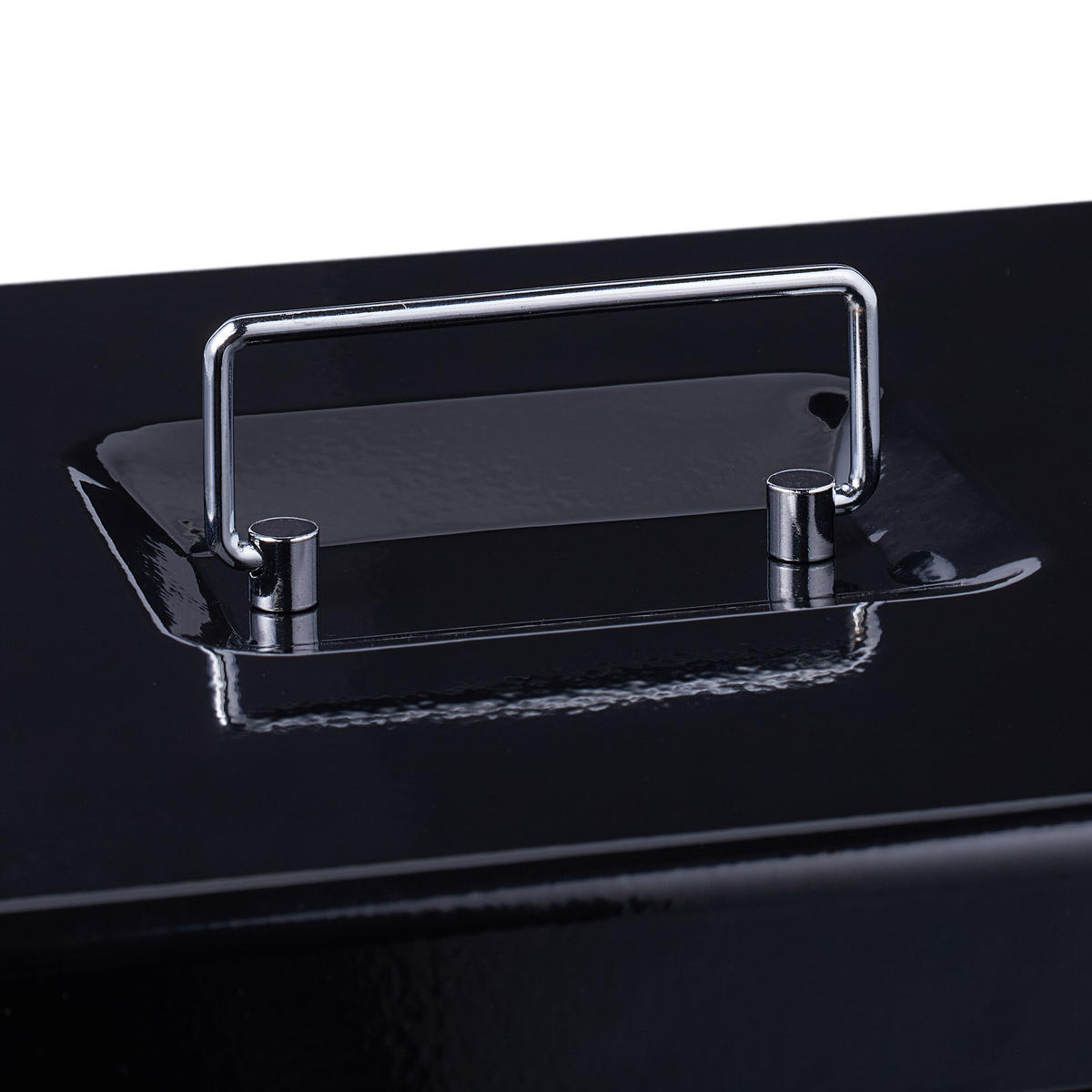 GELDKASSETTE Euro-Münzzählbrett - Schwarz, Kunststoff/Metall (30.5/8.5/24.5cm) - Relaxdays