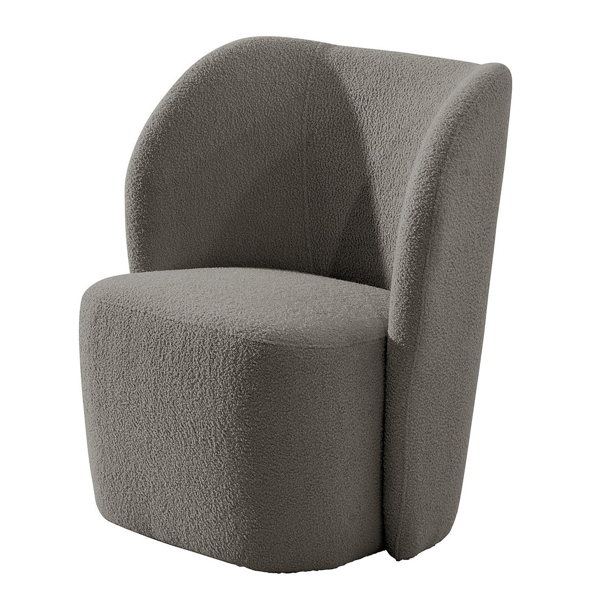 SESSEL - Dunkelgrau/Schwarz, Kunststoff/Textil (75/78/49cm) - home24