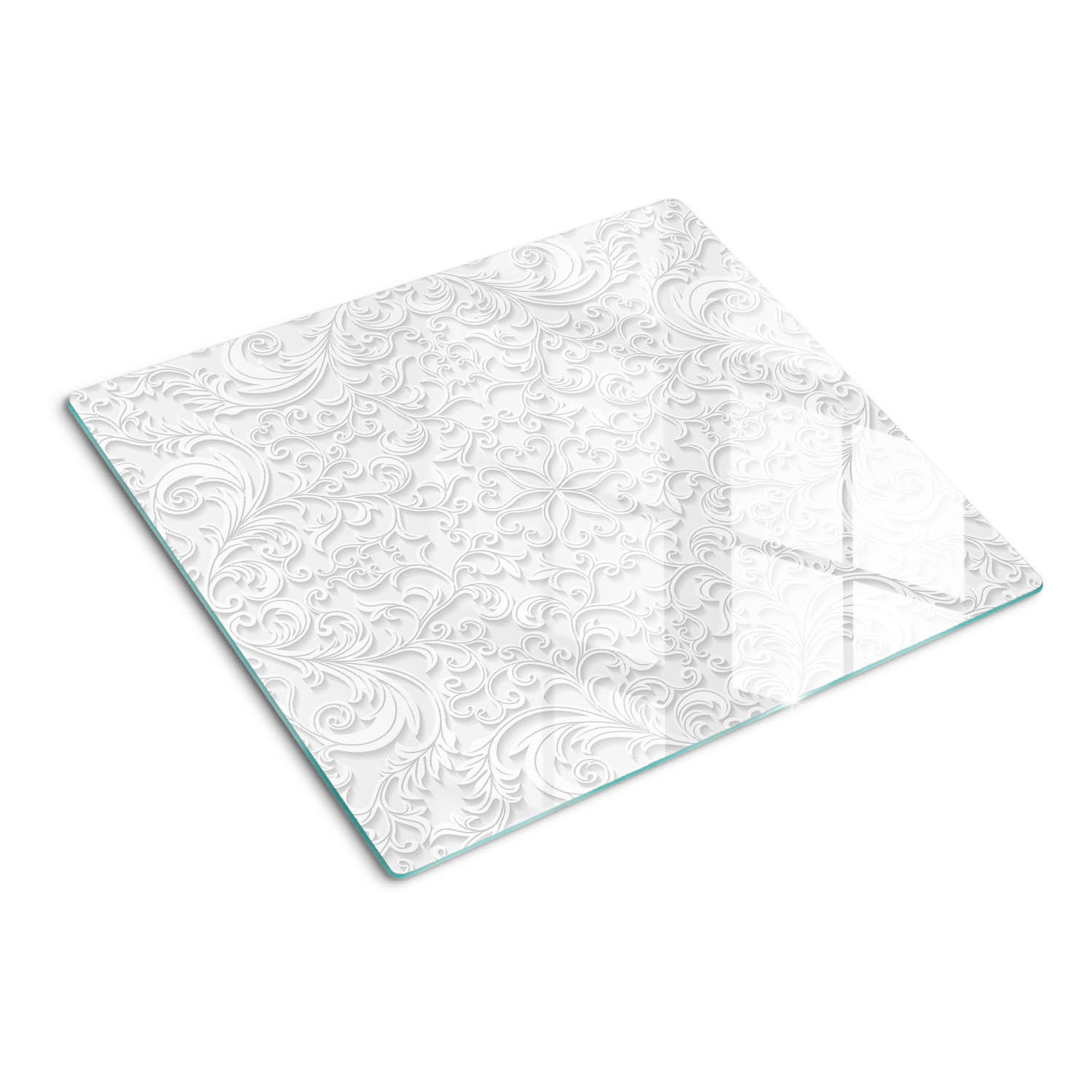 GLASPLATTE 60x52 cm Dekorationen - Weiß, Glas (60/0.4/52cm) - TULUP