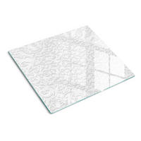 GLASPLATTE 60x52 cm Dekorationen - Weiß, Glas (60/0.4/52cm) - TULUP