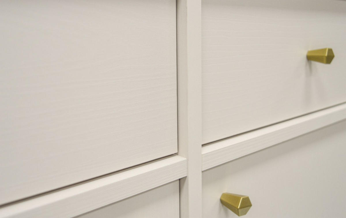 SIDEBOARD Oktio Sandbeige 100 cm - Beige/Goldfarben, Holzwerkstoff/Metall (100.2/95/40.8cm) - Selsey