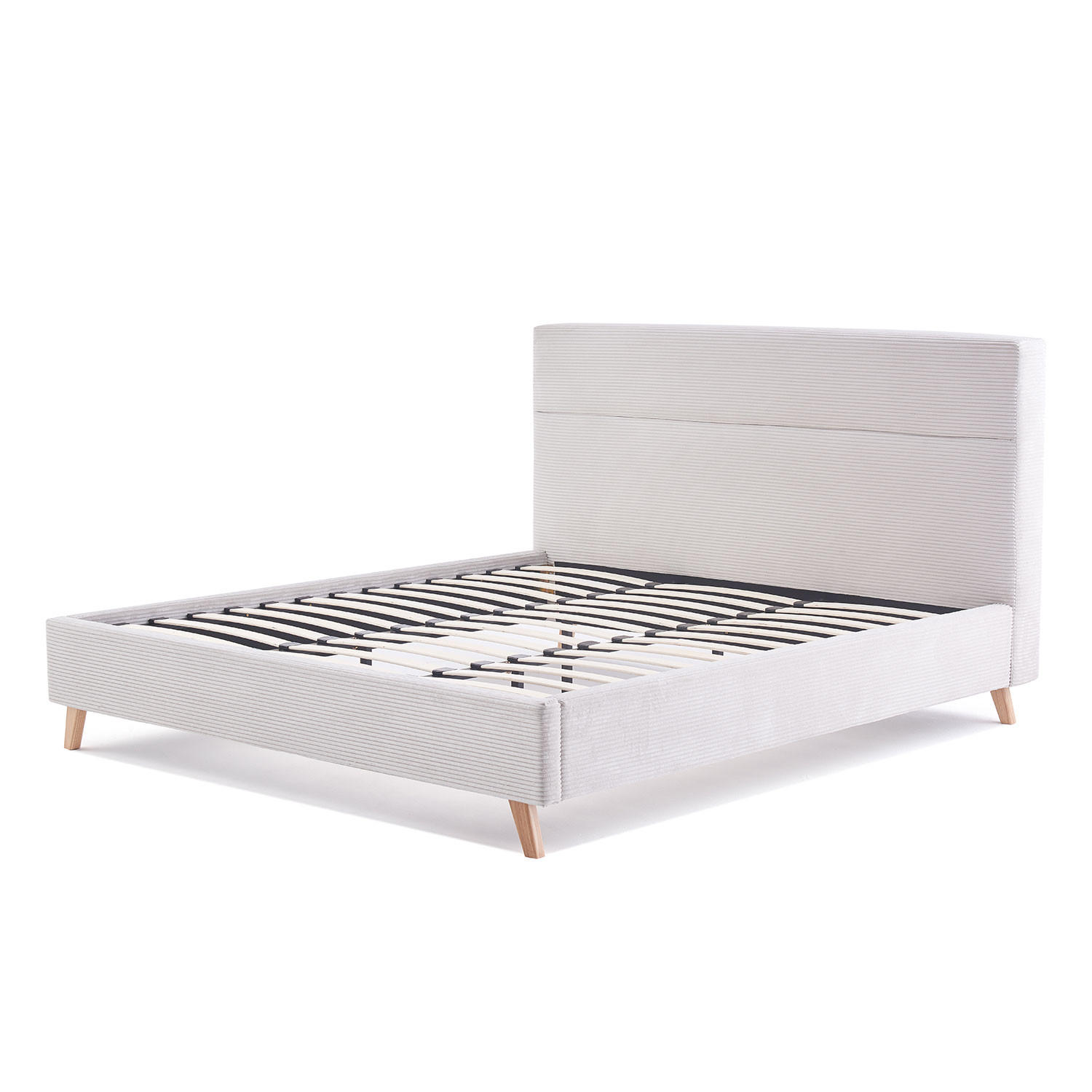 BETT FINN, 180/200/118 cm Grau - Grau, Holz/Holzwerkstoff (200/180cm) - B&D Home