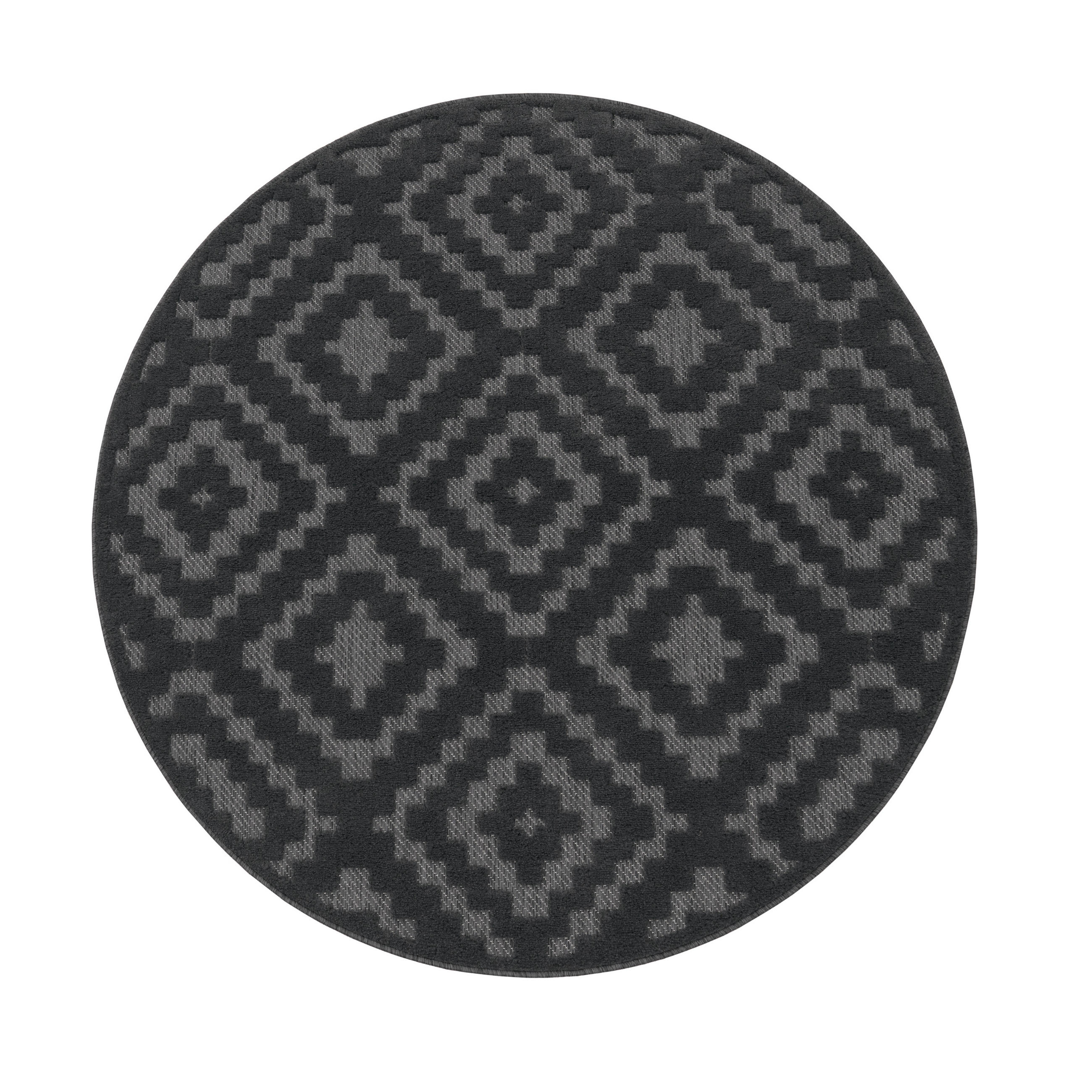 OUTDOORTEPPICH 160/160 cm Livorno 672 - Anthrazit, Textil (160/160cm) - Paco Home