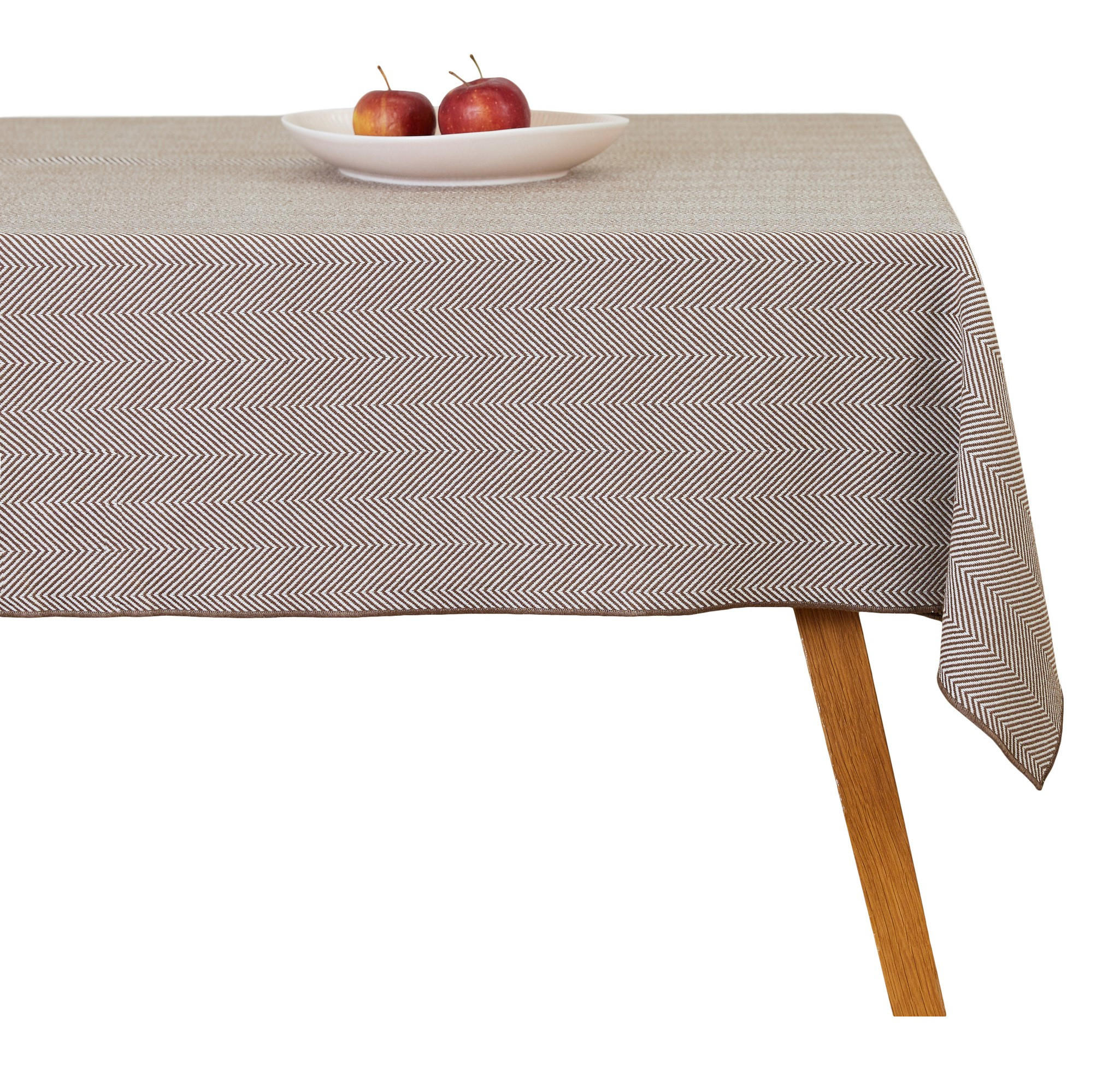 TISCHDECKE Catron - Braun, Textil (180/130/1cm) - home&you