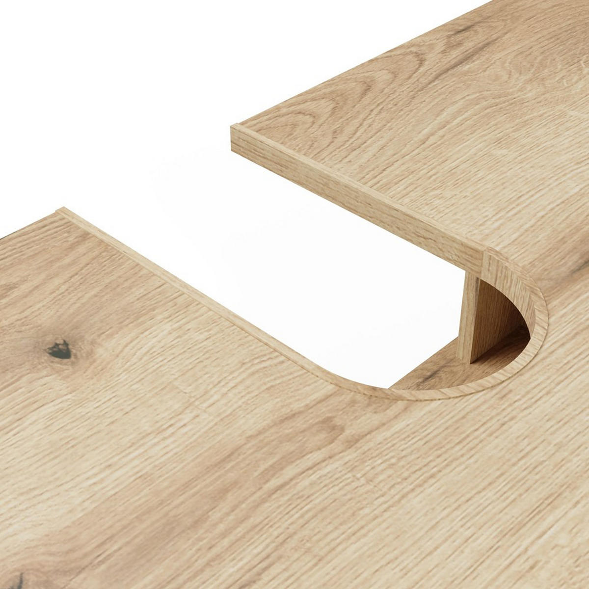 SKŘÍŇKA POD UMYVADLO dub 140/37,5/53 - barva dubu, kompozitní dřevo (140/38/53cm) - RAUMHIRSCH FURNITURE