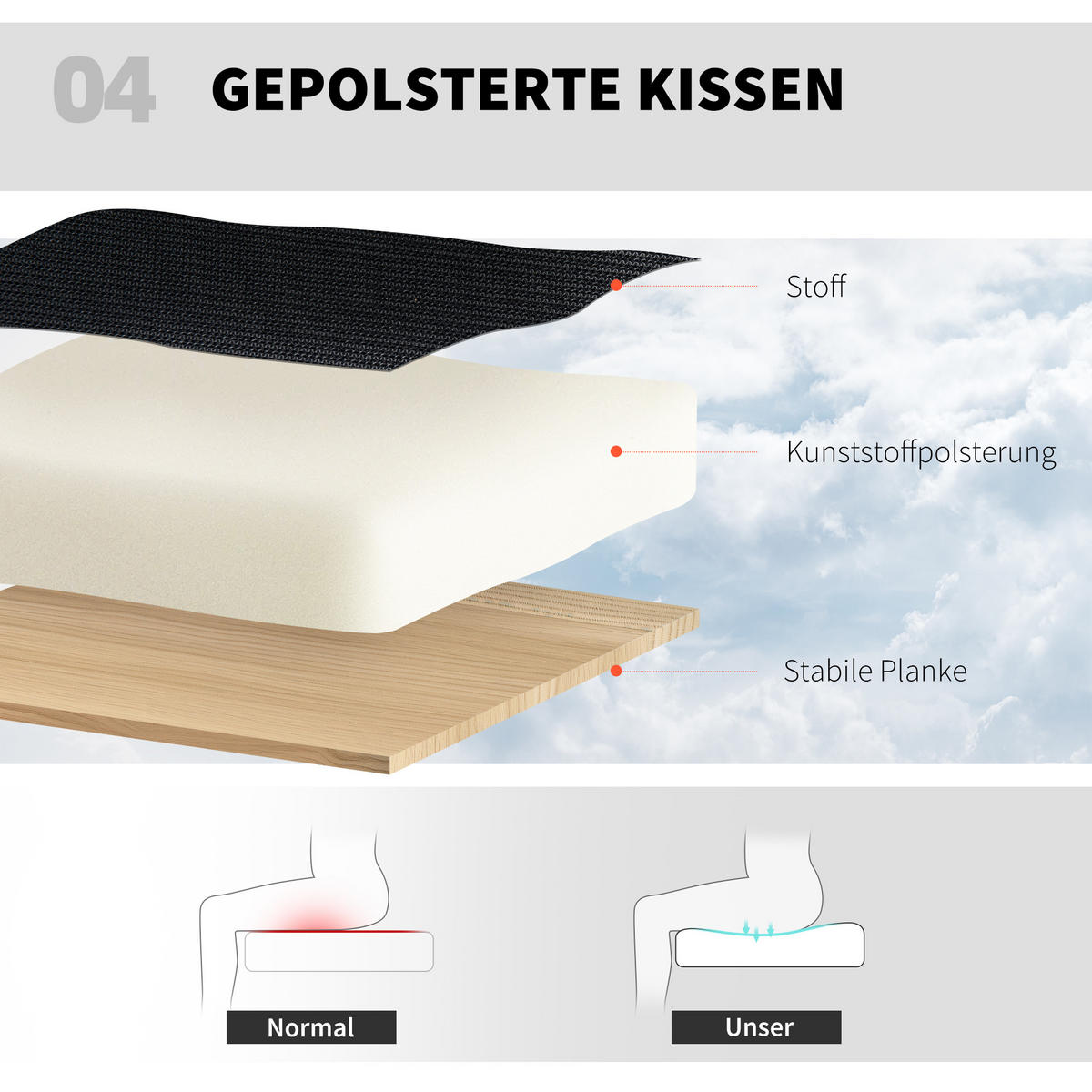 BÜROSTUHL mit Hochklappbar Armlehne Verstellbarer Fußring und 4D-Lendenstütze - Schwarz, Kunststoff/Textil (60/132/60cm) - HOMCOM