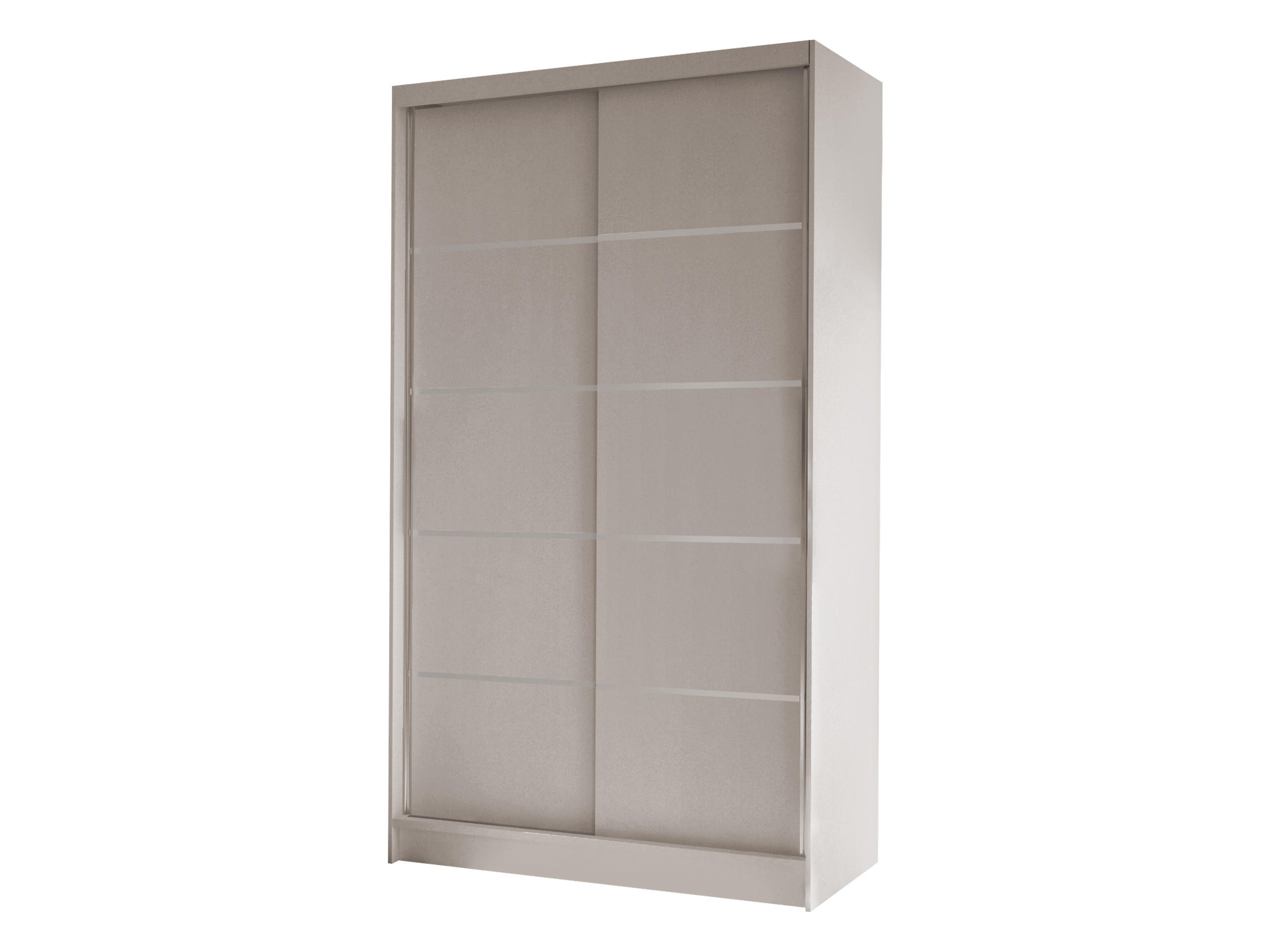SCHWEBETÜRENSCHRANK Diego IV - Kaschmir, Holzwerkstoff/Metall (100/200/58cm) - MIRJAN24
