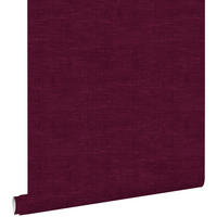 TAPETE Leinen-Optik 53 cm x 10.05 m - Rot, Papier (53/1000cm) - ESTAhome