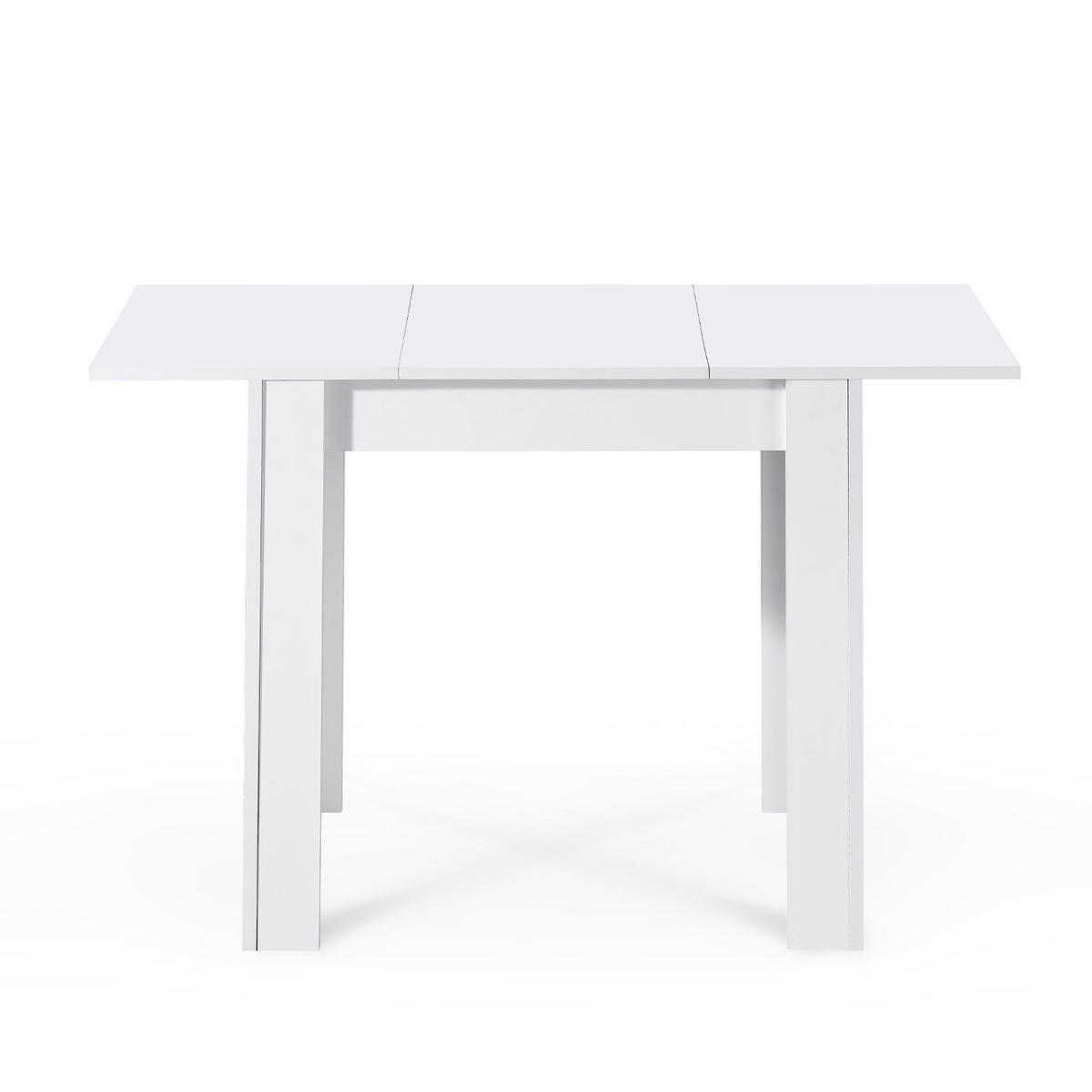 ESSTISCH LIVIUS 80-120/60/74 cm - Weiß, Holzwerkstoff (80/60/74cm) - B&D Home