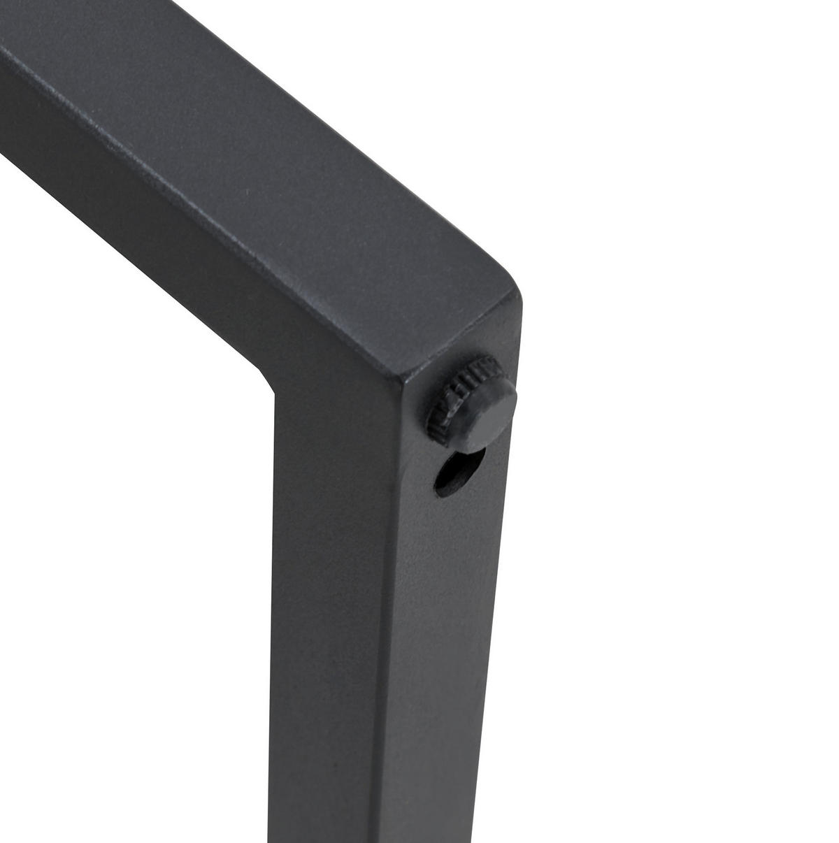 BARSTUHL 2er-Set 91,4 cm PU-Leder Weiß/Schwarz - Schwarz, Metall (53.3/91.4/48cm) - Meubliv