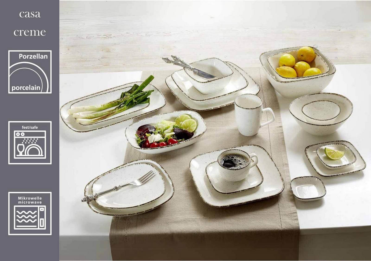 DESSERTTELLER Casa Beige ø 22,5 cm 4er Set - Beige, Keramik (22.5cm) - Ritzenhoff Breker