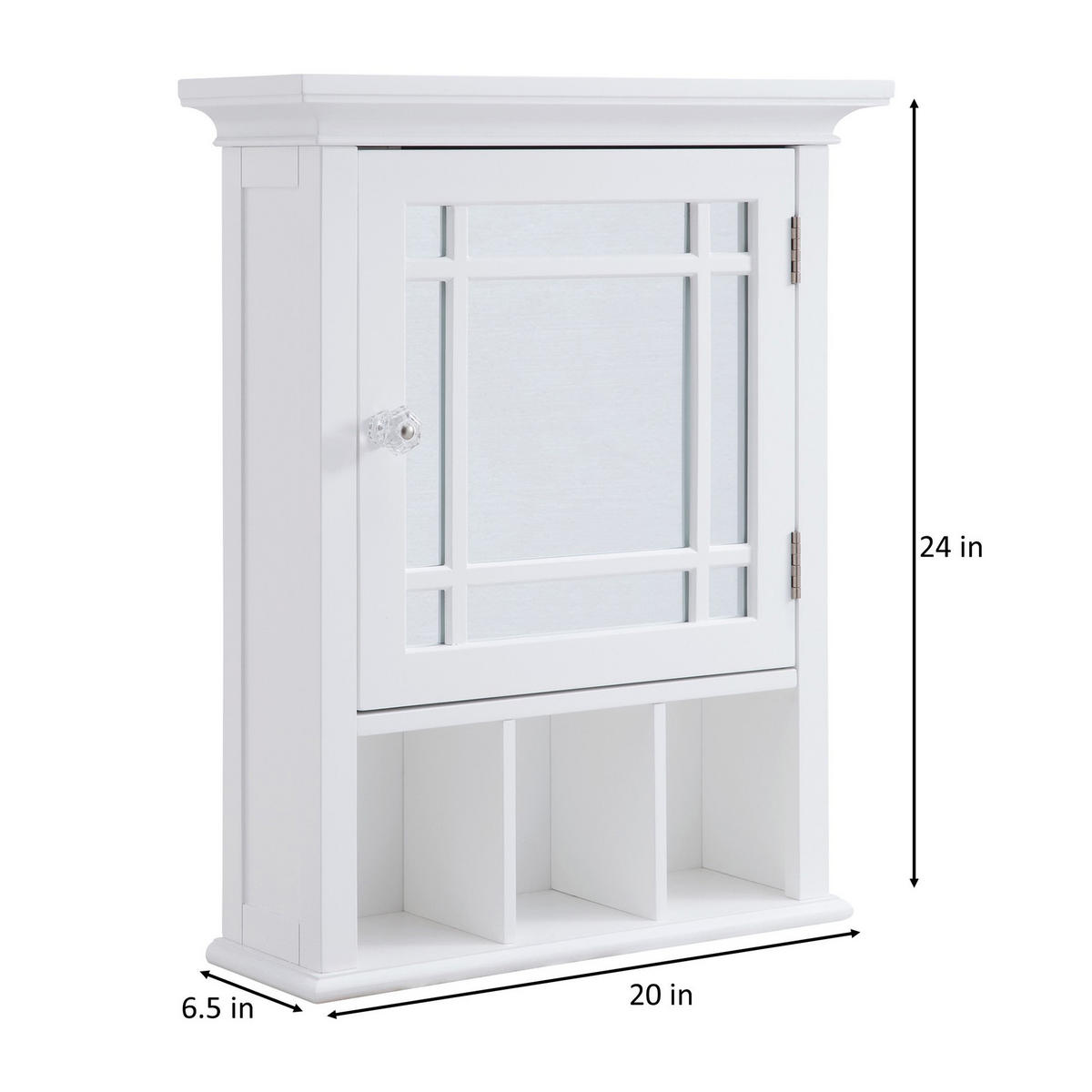 HÄNGESCHRANK Weiß - Weiß, Holzwerkstoff (50.8/61.6/61.6cm) - Teamson Home