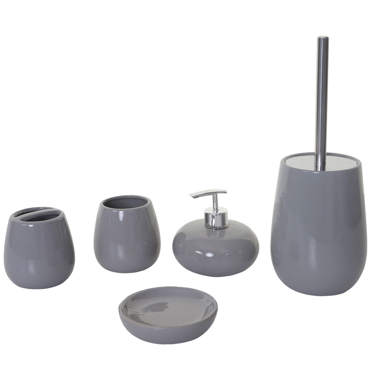 BADSET Grau - Grau, Keramik (12/33/12cm) - MCW