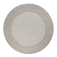 OUTDOORTEPPICH Boho Beige Creme Ø 120 cm - Champagner/Beige, Kunststoff (120/120cm) - TT Home