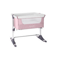 BEISTELLBETT Bonne Nuit rosa 93 x 56 cm, Schaukelfunktion, Anti-Reflux, Matratze, 2 Räder - Rosa, Metall (50/86cm) - Kikka boo