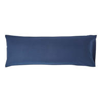 SEITENSCHLÄFERKISSENBEZUG Leinen, 48/136 cm - Dunkelblau, Textil (50/140cm) - Homescapes