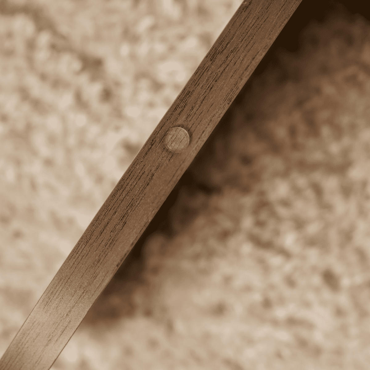 COUCHTISCH mit gekreuzten Beinen und gehärteter Glasplatte 75/75/35 cm - Naturfarben, Holzwerkstoff (75/75/35cm) - Calicosy