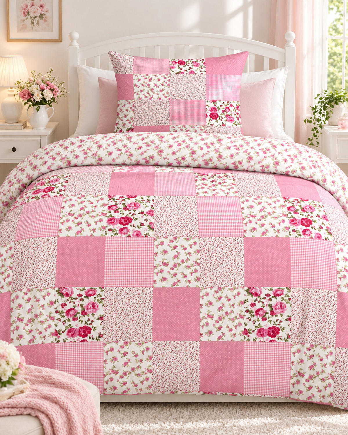 BETTWÄSCHE Baumwolle Patchwork Print 135x200 cm - Multicolor, Textil (135/200cm) - TiborTex
