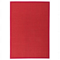 SISALTEPPICH NATURA KLASSISCH MIT BORDÜRE - Rot, Textil (130/190cm) - Pergamon