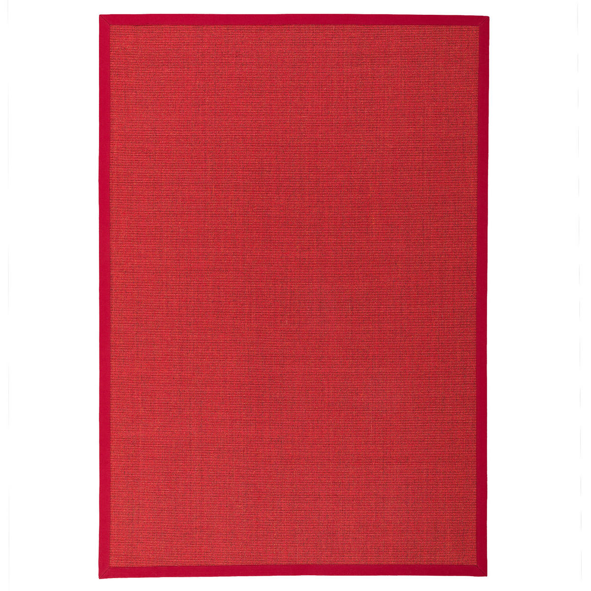 SISALTEPPICH NATURA KLASSISCH MIT BORDÜRE - Rot, Textil (130/190cm) - Pergamon