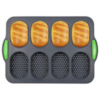 BROTBACKFORM Silikon 34 x 23 x 2,5 cm - Grün, Kunststoff (23/3/34cm)