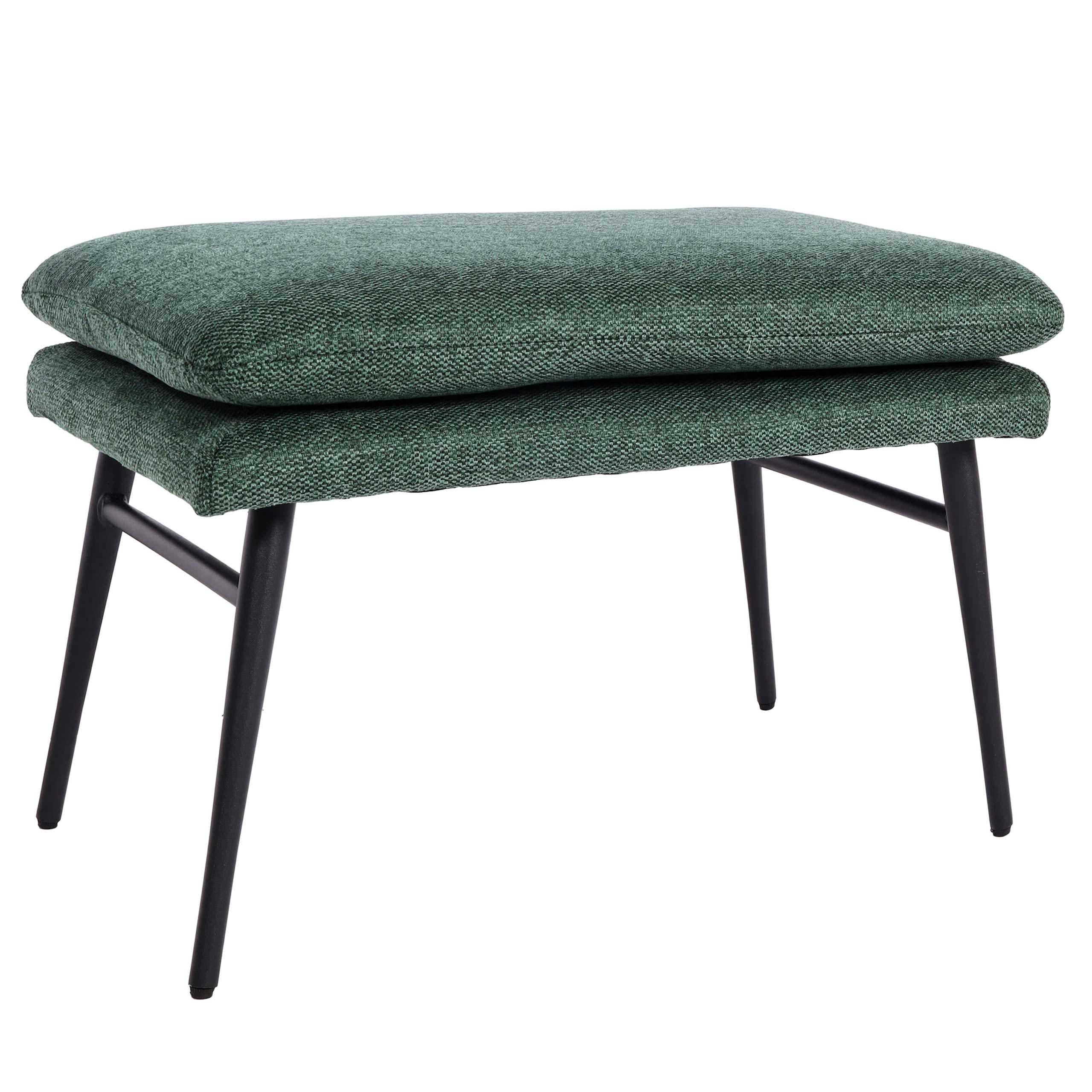 HOCKER Grün - Grün, Textil (56/38/40cm) - MCW