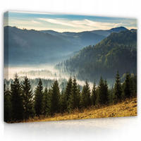 LEINWANDBILDER Natur Berge Landschaft 120x80 - Multicolor, Holzwerkstoff (120/80cm) - Wallarena