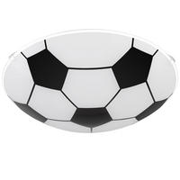 LED DECKENLEUCHTE Glas Weiß - Weiß, Glas/Metall (25/25/8cm) - Globo Lighting