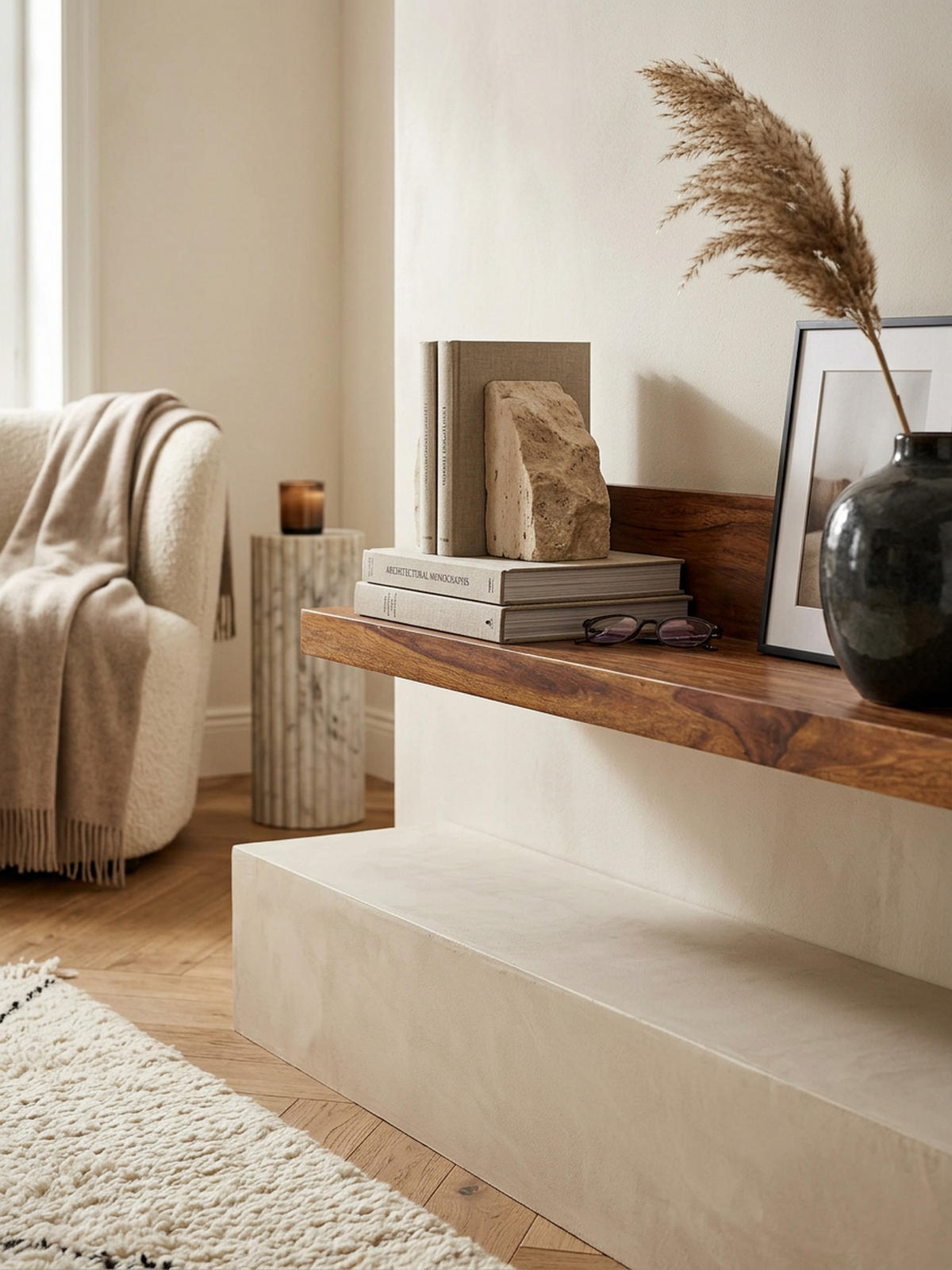 WANDREGAL NAKO Massivholz Flexibles Design Landhausstil, Braun 110x24x17 cm - Braun, Holz (110/17/24cm) - KADIMA DESIGN