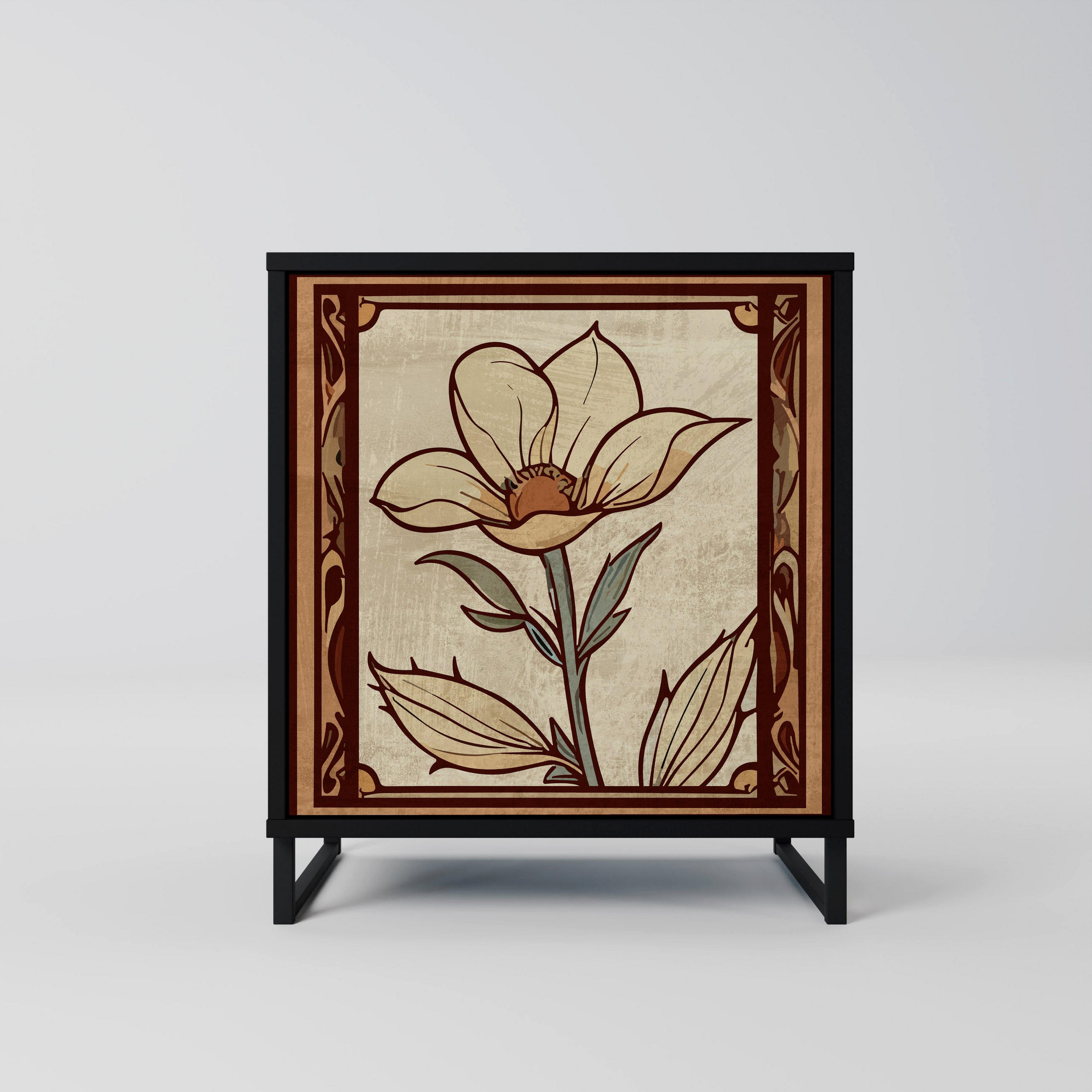 SpaceRebels Sideboard Schwarz 57.5x67.5x42 cm