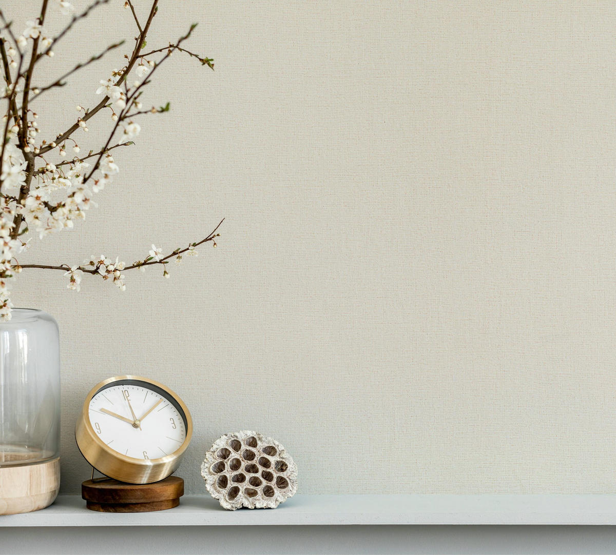 VLIESTAPETE Uni Tapete beige - Beige, Papier (53/1005cm) - marburg