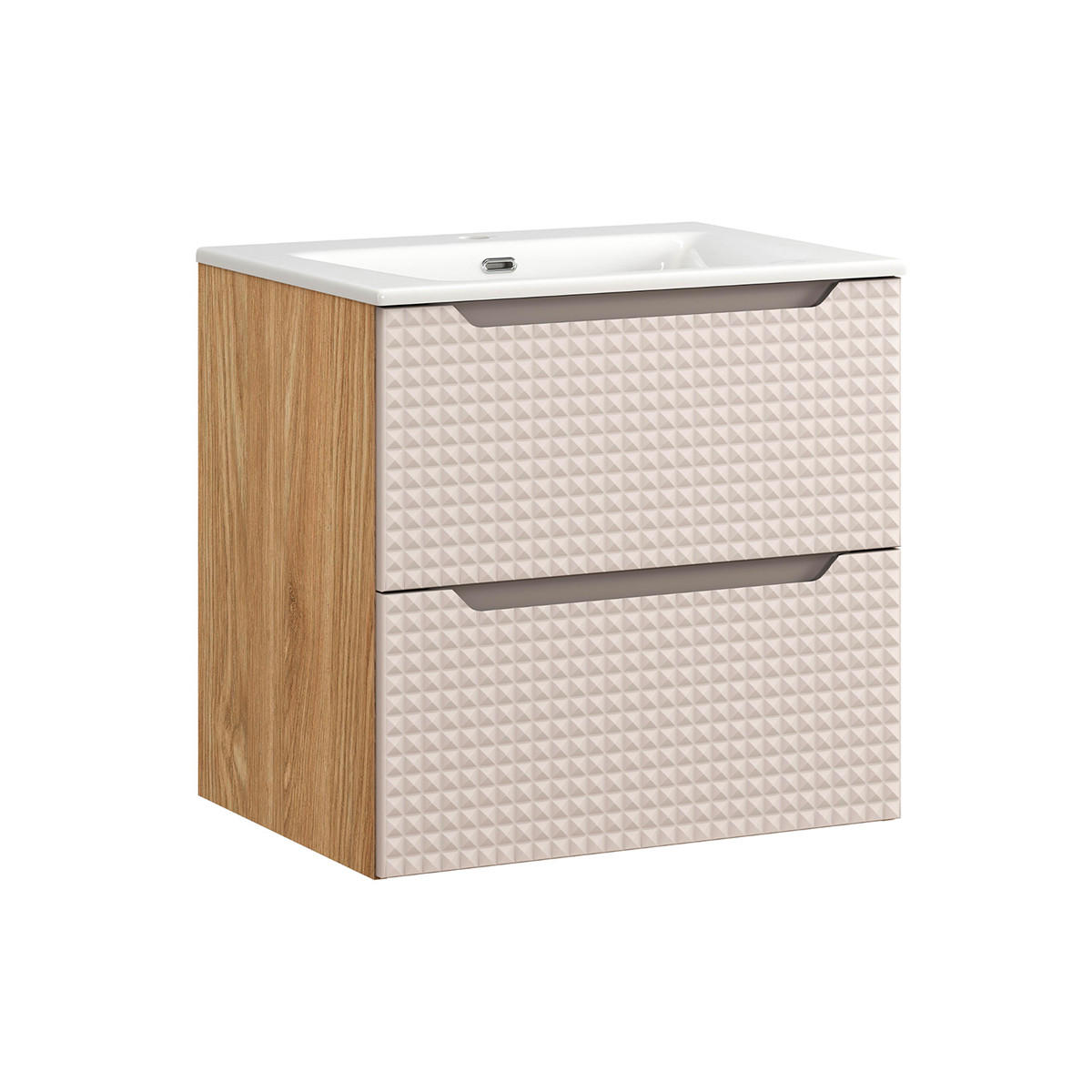 Petits-meubles UMYVADLO 61cm Mallory Béžová a dřevo