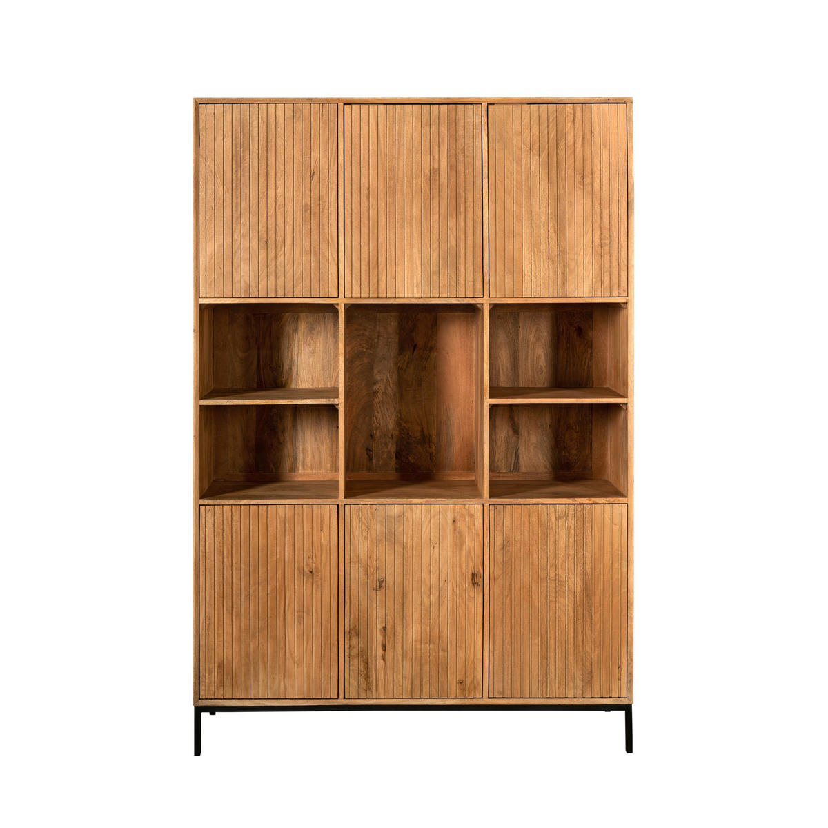 REGAL Madison Braun 45/135/200 cm - Braun, Holz (135/200/45cm) - Starfurn