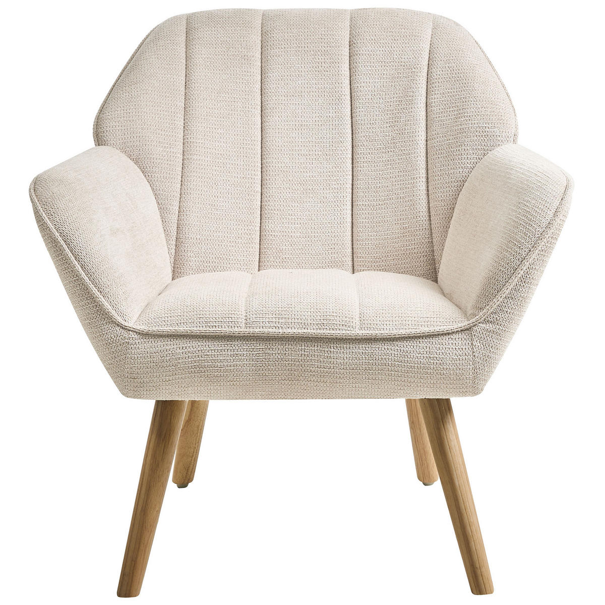 SESSEL Stoff HellbeigeTorud - Beige, Textil (79/76/72cm) - Beliani