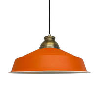 PENDELLEUCHTE Noir - Orange, Metall (40/40/21cm) - Bamyum